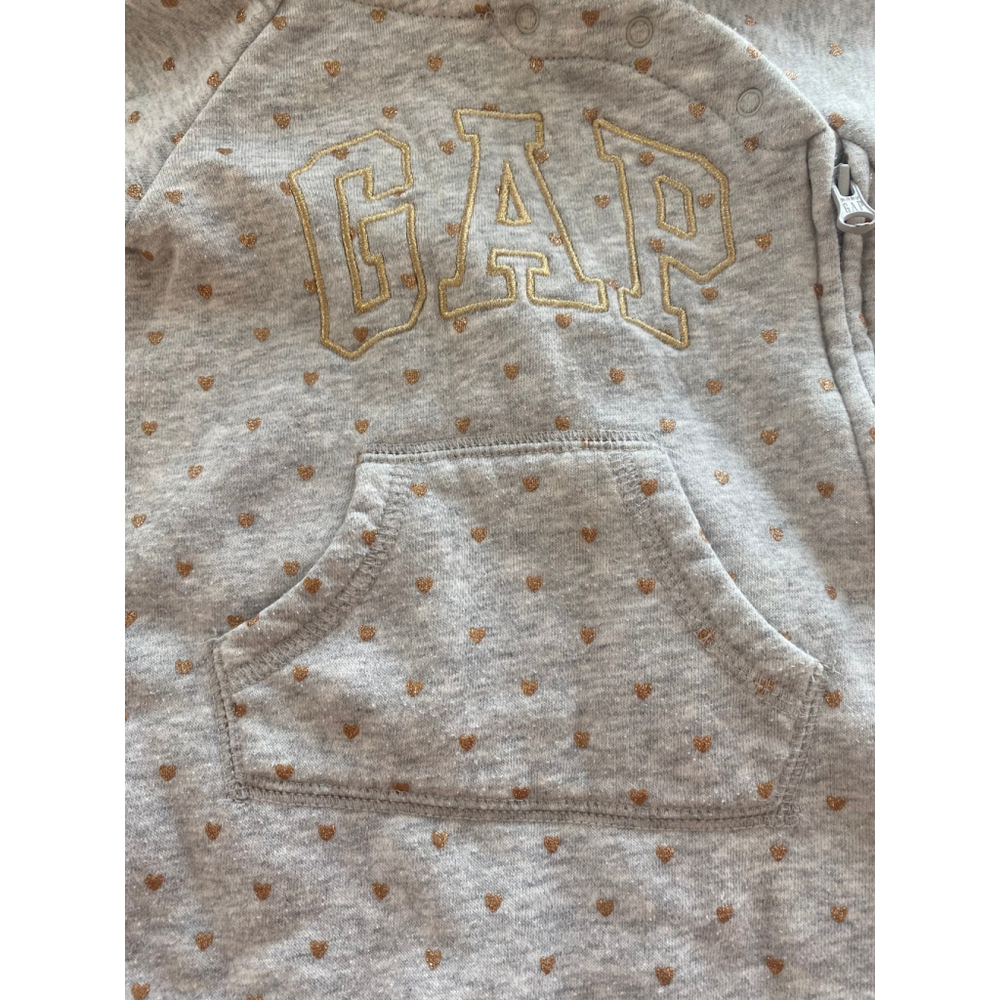 Baby Gap Jumpsuit 6-12m Grey and Gold - Picture 6 of 6